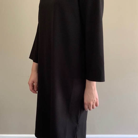 OAT + FORK Black dress w 3/4 sleeves - Picture 3 of 10